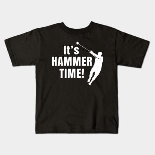 Hammer Throw Hammer Time Athlete Gift Kids T-Shirt